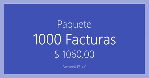 FactureX - Paquete de 1000 timbres