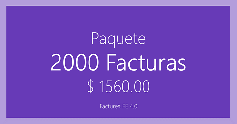 FactureX - Paquete de 2000 timbres